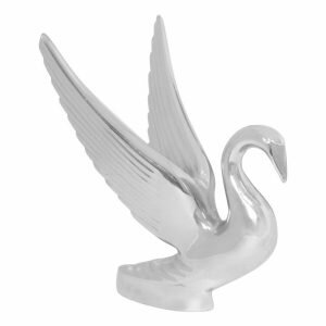 Chrome Swan Hood Ornament