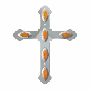EXTRA LARGE CROSS WITH SMALL Y3K LIGHT CUT OUTS