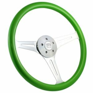 18 Chrome Empire Painted Steering Wheel Green