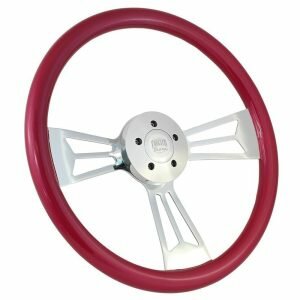 18 Chrome Valor Painted Steering Wheel Raspberry