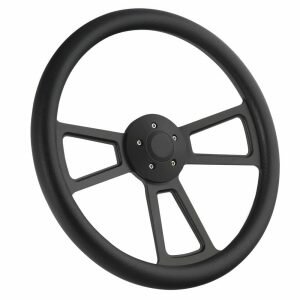 18 Half Wrap Muscle Steering Wheel Black