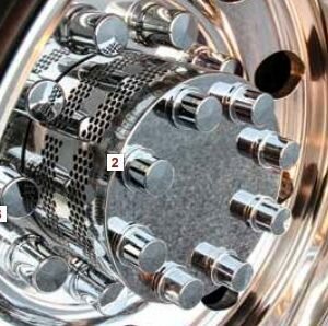 Stainless Drive Axle Hubcovers