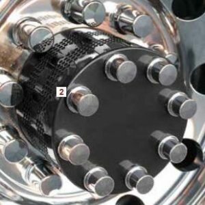 Stainless Drive Axle Hubcovers