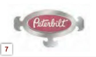 elegant peterbilt logo trim
